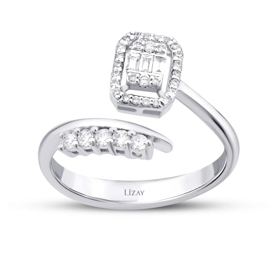 0.29 Carat Diamond Baguette Ring