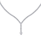 Gold Marquise Tennis Neckband