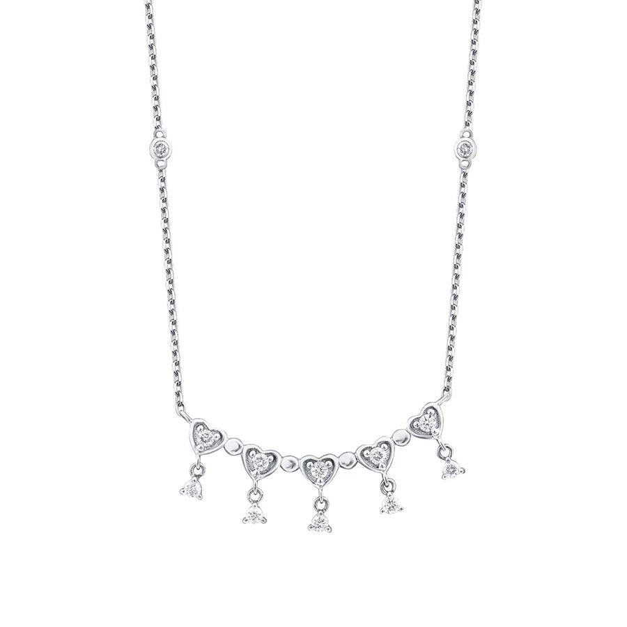 0.39 Carat Diamond Heart Necklace