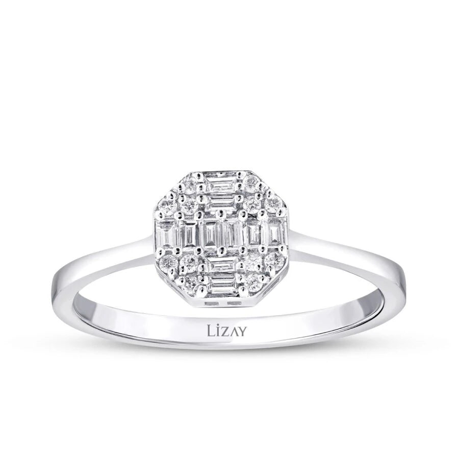 0.87 Carat Diamond Baguette Round Set