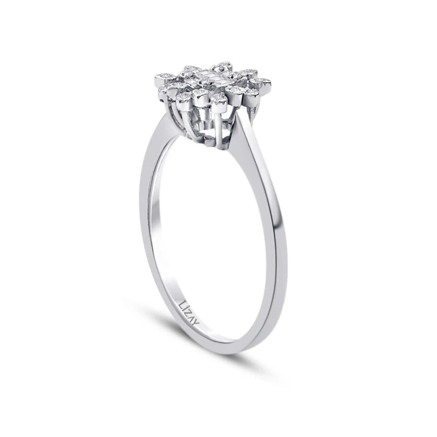 0.12 Carat Diamond Baguette Ring
