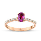 0.58 Carat Diamond Colored Stone Ring
