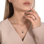 3.09 Carat Diamond Sapphire Set
