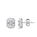 0.30 Carat Diamond Baguette Earrings