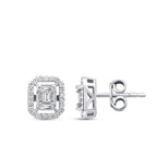 0.30 Carat Diamond Baguette Earrings