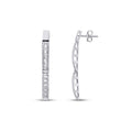 0.69 Carat Diamond Baguette Earrings