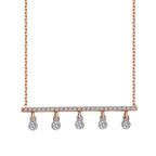 0.22 Carat Diamond Five-Stone Necklace