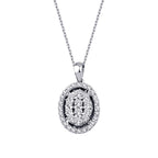 0.33 Carat Diamond Oval Necklace