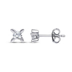 0.21 Carat Diamond Solitaire Earrings