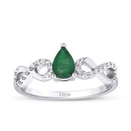 1.61 Carat Diamond Emerald Set