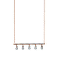 0.22 Carat Diamond Five-Stone Necklace