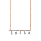 0.22 Carat Diamond Five-Stone Necklace
