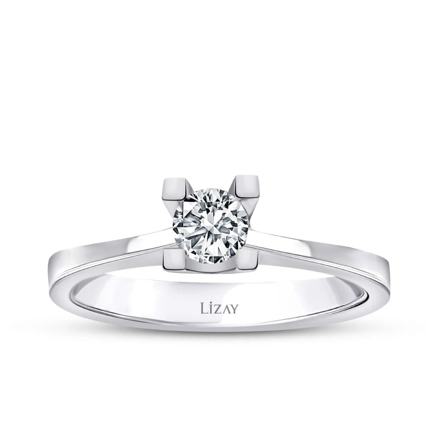 0.35 Carat Diamond Round Solitaire Engagement Ring