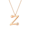 0.02 Carat Diamond Letter Z  Necklace