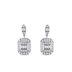 0.59 Carat Diamond Baguette Earrings