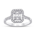 0.39 Carat Diamond Baguette Ring