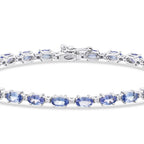 6.73 Carat Diamond Tanzanite Bracelet