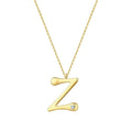 0.02 Carat Diamond Z Letter Necklace