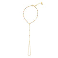 Gold Ball Paperclip Chain Hand Chain Bracelet