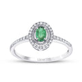 0.31 Carat Diamond Emerald Ring
