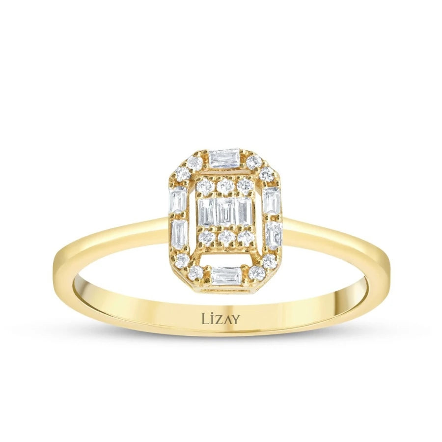 0.21 Carat Diamond Baguette Ring