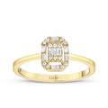 0.21 Carat Diamond Baguette Ring