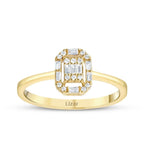 0.21 Carat Diamond Baguette Ring