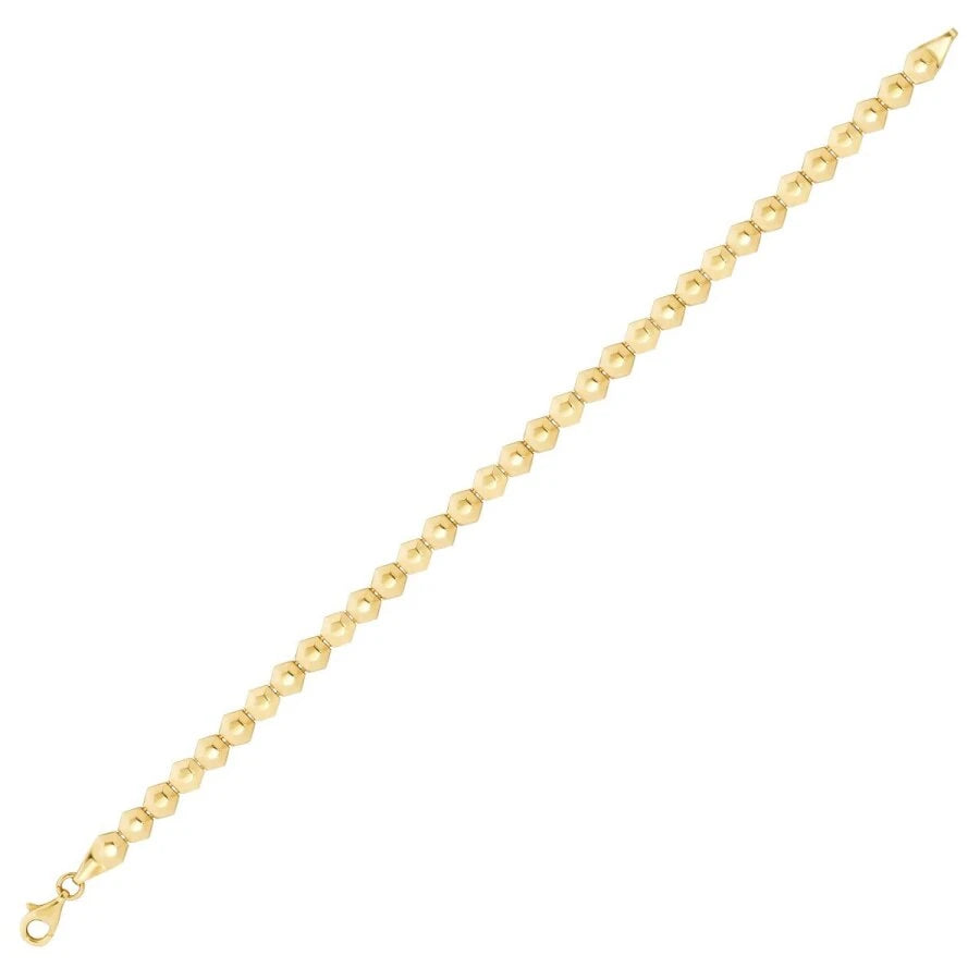 Gold Hexagon Bracelet