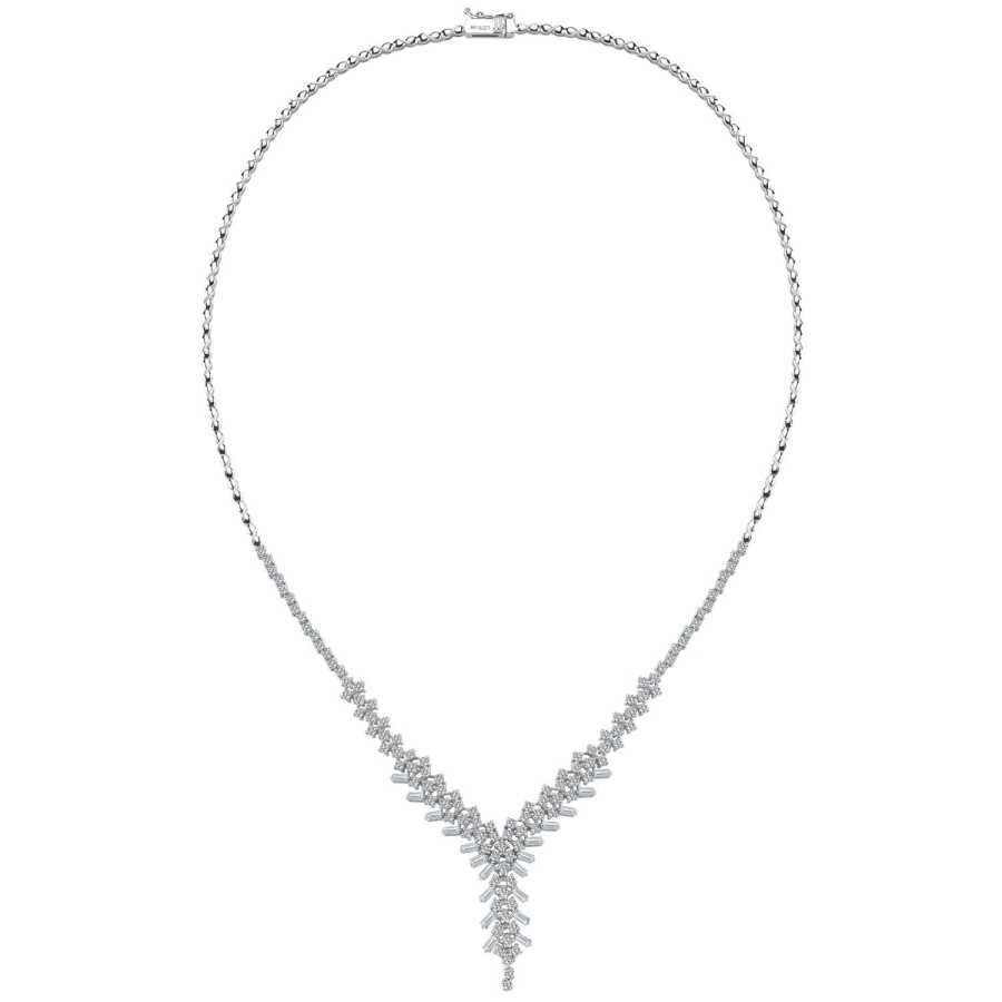 3.53 Carat Diamond Baguette Neckband
