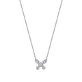 0.38 Carat Diamond Butterfly Baguette Necklace