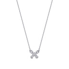 0.38 Carat Diamond Butterfly Baguette Necklace