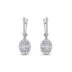 0.85 Carat Diamond Baguette Earrings