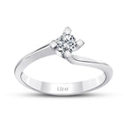 0.25 Carat Diamond Round Solitaire Engagement Ring