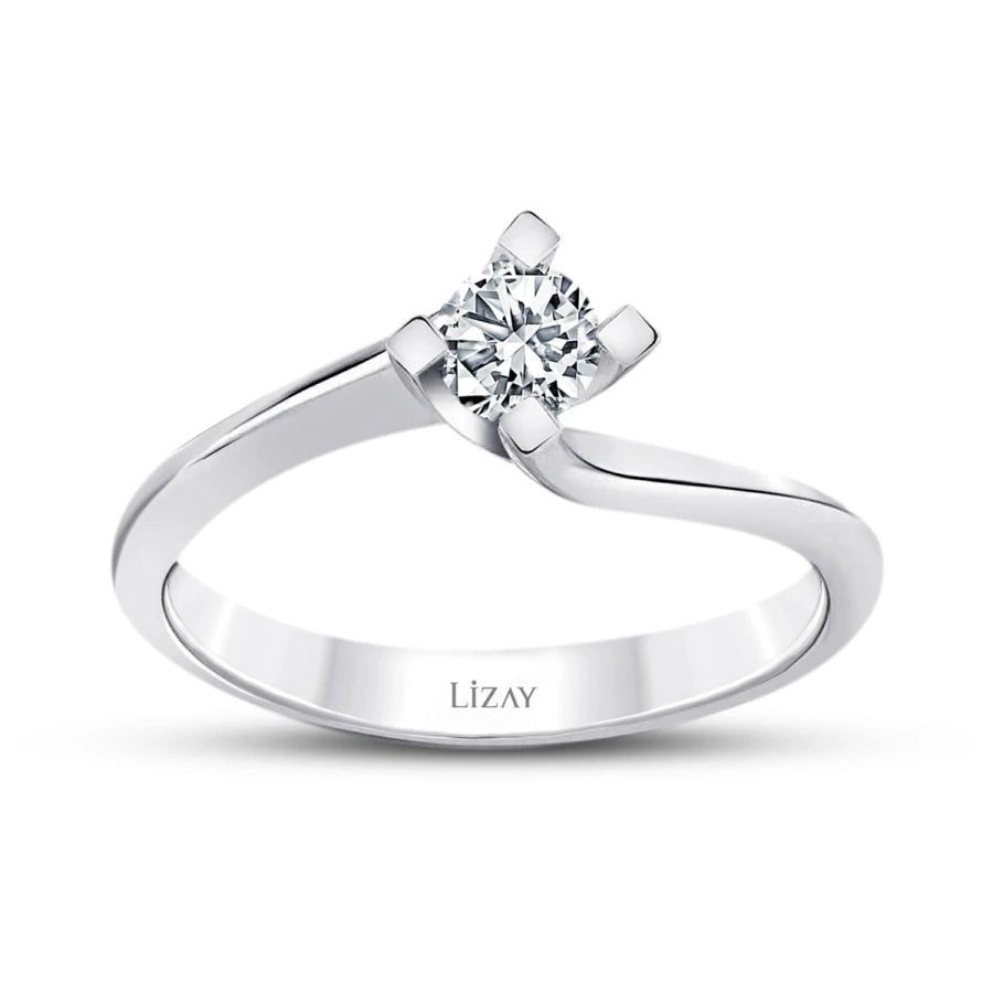 0.25 Carat Diamond Round Solitaire Engagement Ring