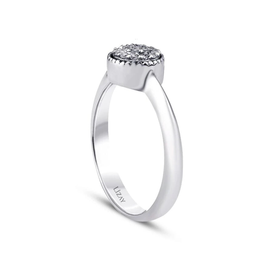 0.14 Carat Diamond Round Ring
