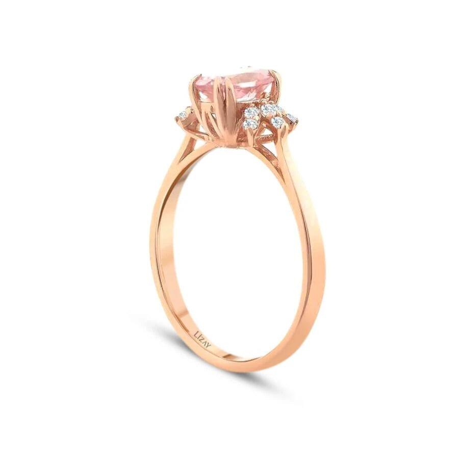 0.77 Carat Diamond Colored Stone Ring