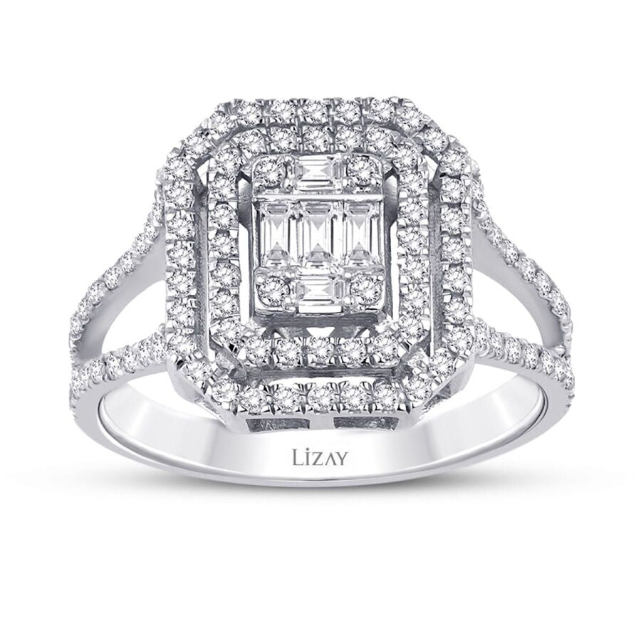 0.55 Carat Diamond Baguette Ring