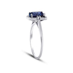 1.15 Carat Diamond Sapphire Ring