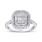 0.54 Carat Diamond Baguette Ring