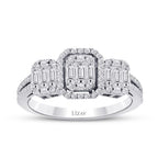 0.85 Carat Diamond Baguette Ring