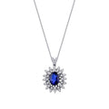 1.54 Carat Diamond Sapphire Necklace