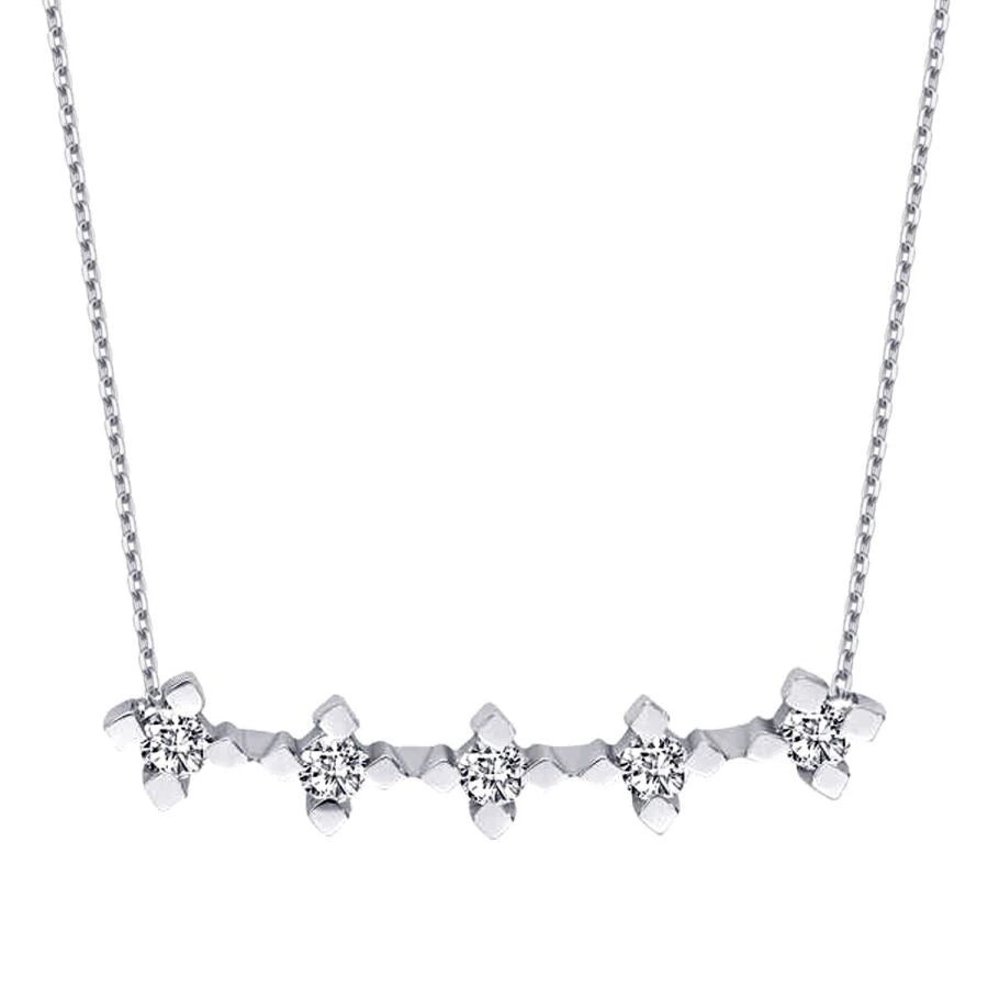 0.32 Carat Diamond Five-Stone Necklace