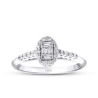 0.41 Carat Diamond Baguette Ring