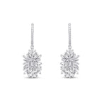 1.36 Carat Diamond Baguette Earrings