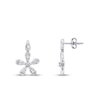 0.96 Carat Diamond Baguette Flower Set