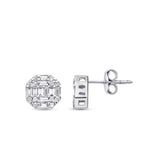0.87 Carat Diamond Baguette Round Set