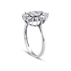 0.20 Carat Diamond Pear Baguette Ring