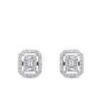 0.30 Carat Diamond Baguette Earrings