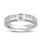 White Gold Cubic Wedding Band