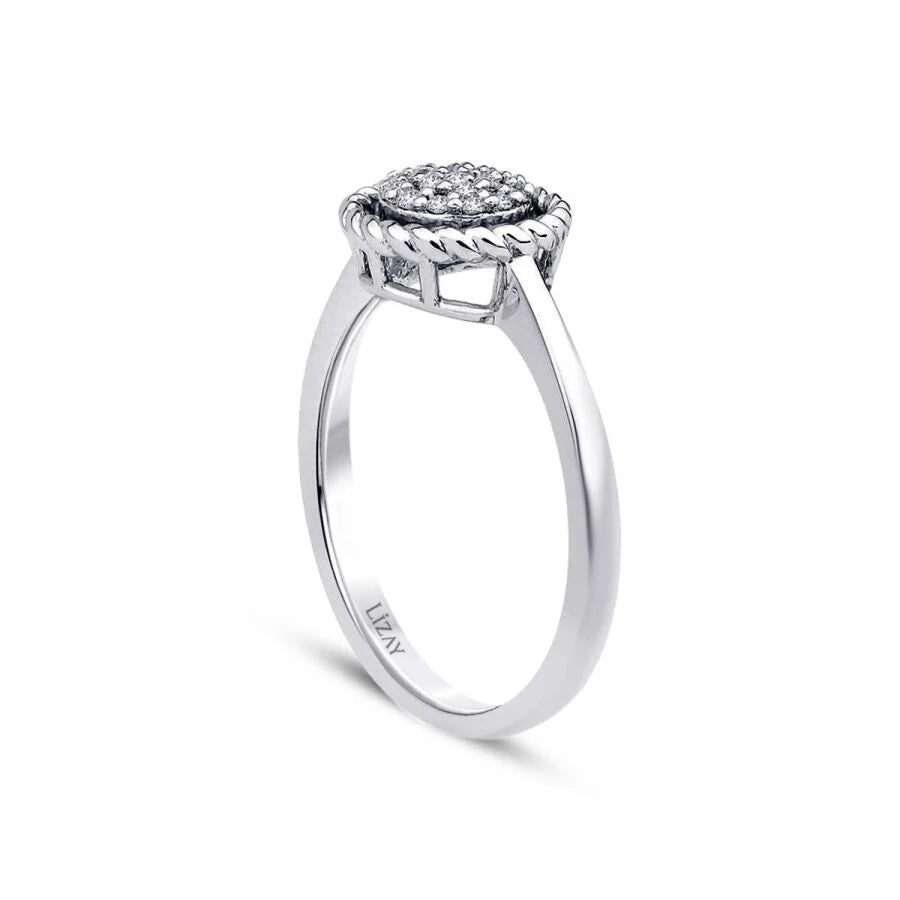 0.17 Carat Diamond Round Ring